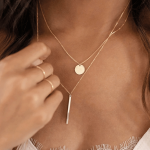 Layered minimalistična verižica ogrlica model