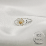 Silver Daisy srebrn prstan