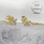 Tassel srebrni uhani