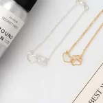 Minimalistična verižica Paw love s simbolom ljubezni do živali