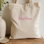 Personalizirano darilo za učiteljico: tote bag vrečka z njenim imenom